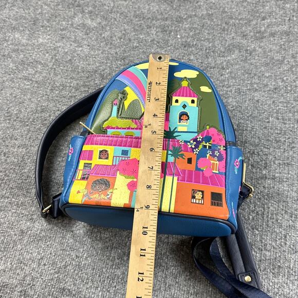 Disney Parks Loungefly Encanto Mini Backpack Blue Casual Park Travel Colorful - Picture 12 of 15